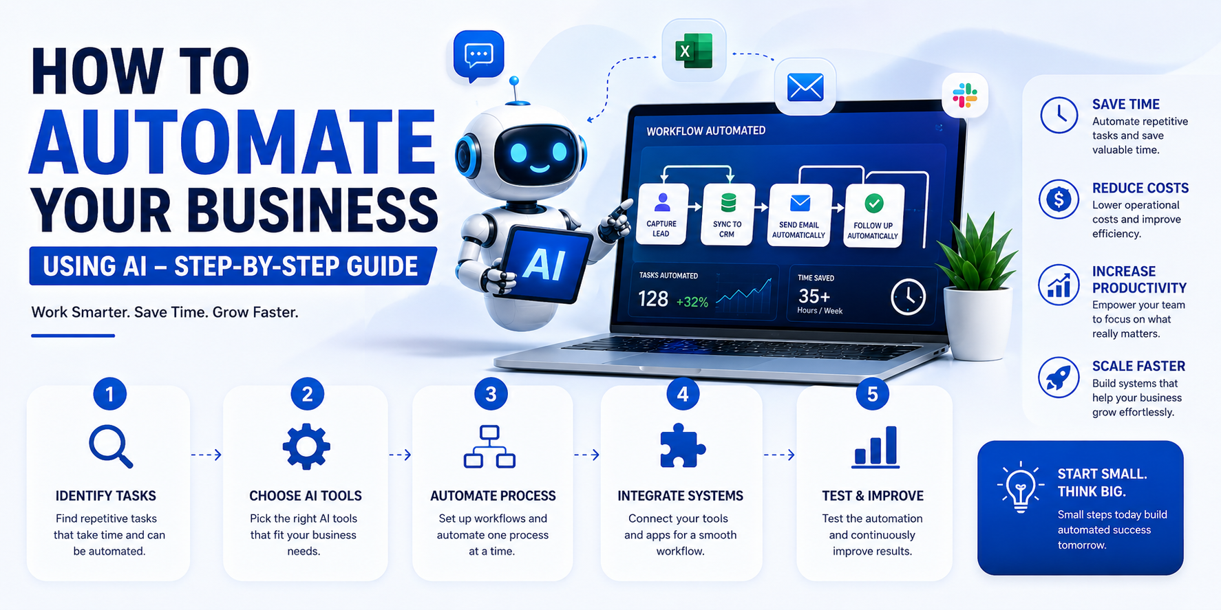 How to Automate Your Business Using AI (Step-by-Step Guide)