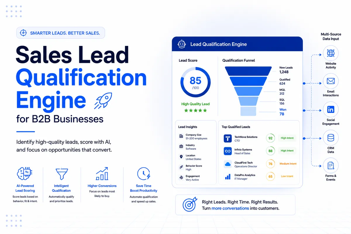 Sales Lead Qualification Engine for B2B Businesses